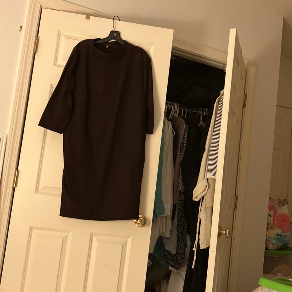 Eileen Fisher Burgundy Dress-New 2x